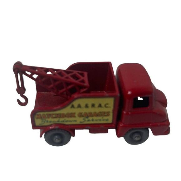 1960s Vintage Lesney Matchbox RED No13 THAMES TRADE WRECK TOW TRUCK England - Picture 3 of 7